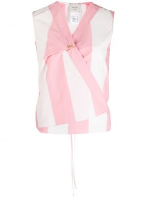 Памучна блуза без ръкави Alysi розово