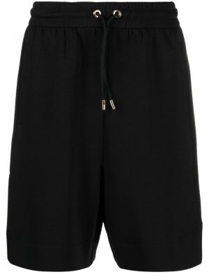 Shorts de sport en coton Emporio Armani noir