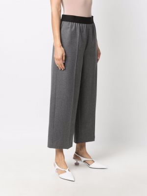 Flanelové kalhoty Stella Mccartney šedé