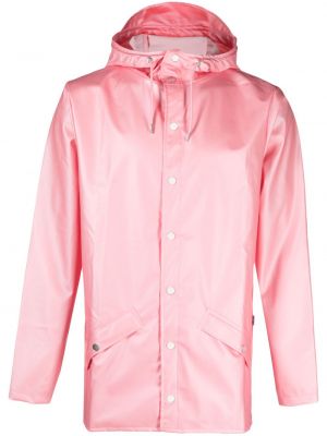 Αδιάβροχος μπουφάν με κουκούλα Rains ροζ