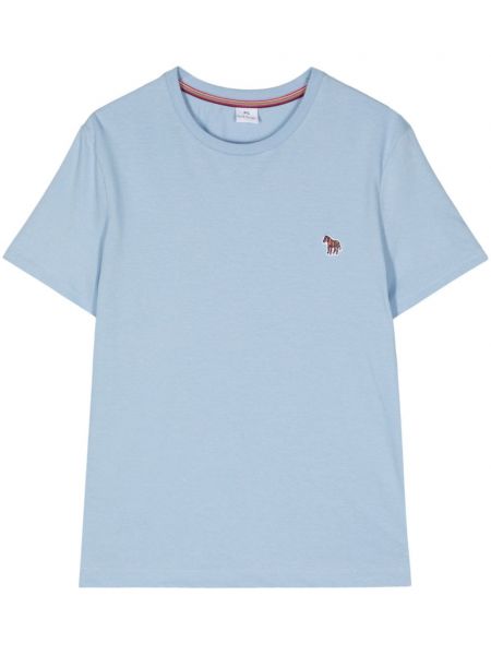 T-shirt en coton avec applique à imprimé zèbre Ps Paul Smith