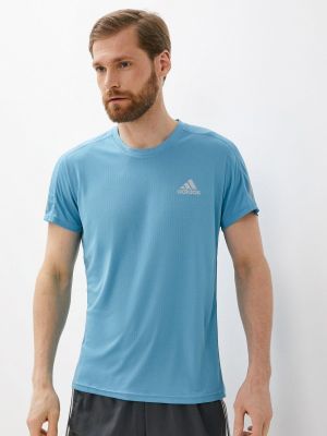 Спортивная футболка Adidas, голубая