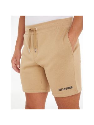 Pantalones cortos con cordones de algodón Tommy Hilfiger azul