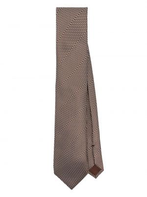 Μεταξωτή γραβάτα ζακάρ Tom Ford