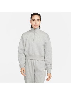 Camiseta deportiva de tejido fleece Nike gris