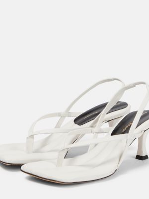 Кожени ниски обувки Proenza Schouler бяло