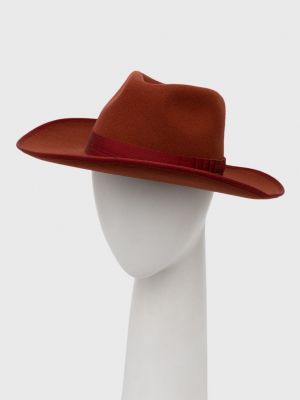 Бордовая шерстяная шляпа Brixton