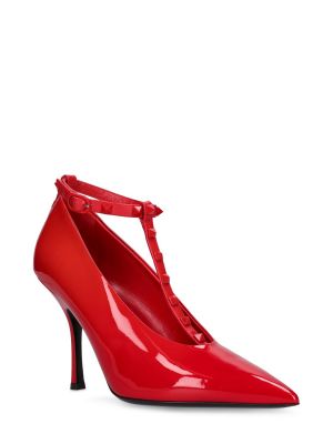Pantofi cu toc din piele de lac Valentino Garavani roșu