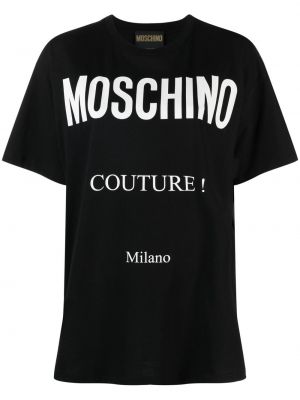 Oversized t-shirt Moschino svart