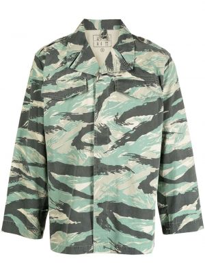 Camicia con stampa camouflage Maharishi verde