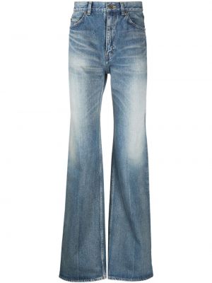 Jeans bootcut large Saint Laurent bleu