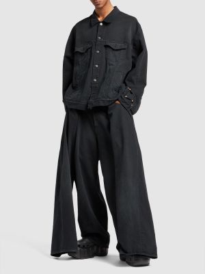 Jeans di cotone Balenciaga nero