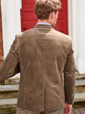 Элегантная вельветовая куртка Next коричневая