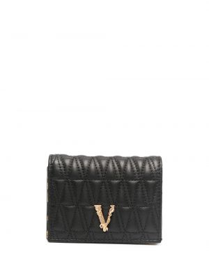 Portafoglio trapuntato Versace nero