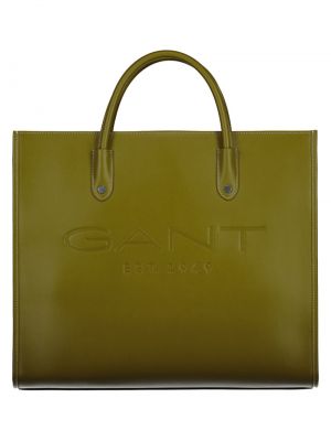Bőr táska Gant zöld
