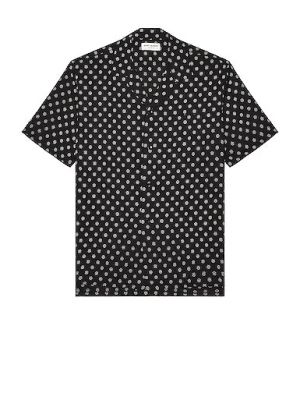 Košeľa s krátkymi rukávmi Saint Laurent - čierna