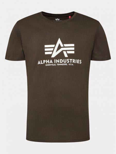 Тениска Alpha Industries зелено