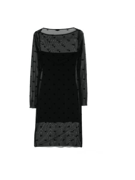 Przezroczysta sukienka midi Givenchy czarna