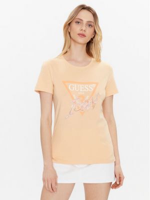 T-shirt Guess arancione