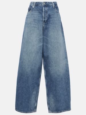 Straight leg jeans a vita alta Ag Jeans blu