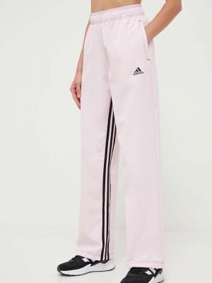 Sportovní kalhoty s aplikacemi Adidas růžové