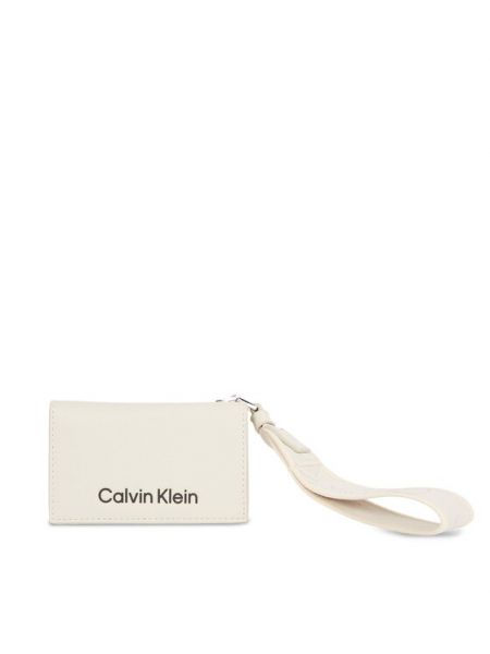 Portfel Calvin Klein beżowy