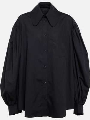 Bombažna srajca Simone Rocha črna