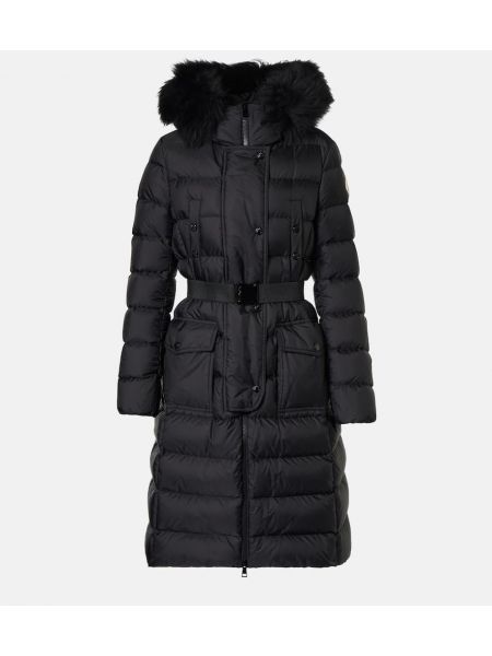 Vyöllinen takki Moncler musta