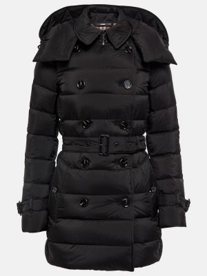 Pérový kabát Burberry čierna