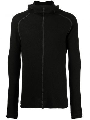 Volneni pulover s kapuco Isaac Sellam Experience črna