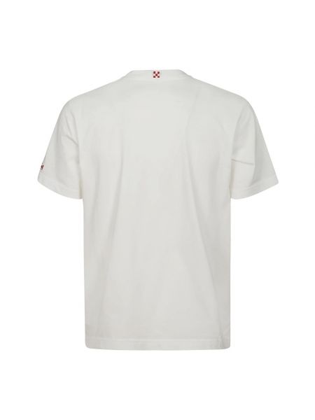 Koszulka bawełniana z nadrukiem z krótkim rękawem Mc2 Saint Barth biała