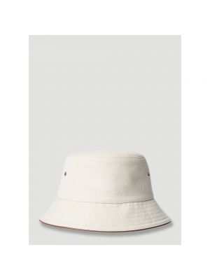 Sombrero con bordado de algodón Burberry beige