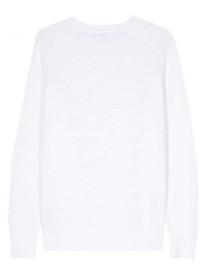 Kokvilnas džemperis Calvin Klein balts