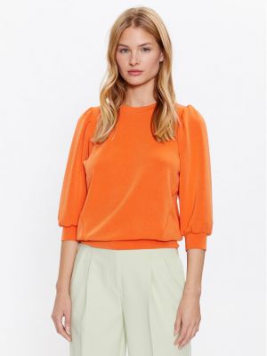 Bluză cu croială lejeră Selected Femme portocaliu