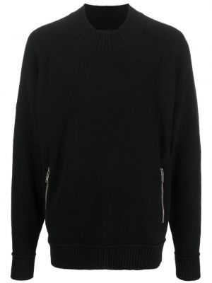 Вълнен пуловер с цип Givenchy черно