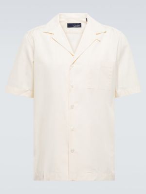 Camisa de algodón Lardini beige
