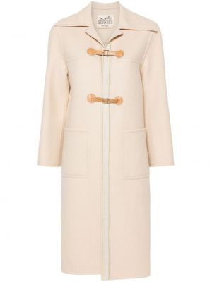 Manteau à boucle Hermès Pre-owned beige