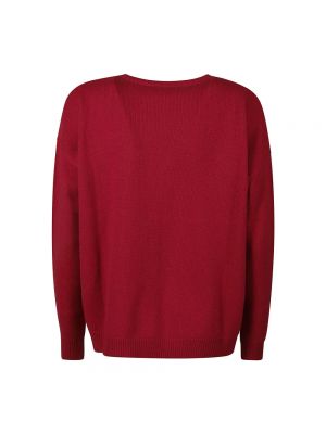 Sweter wełniany Max Mara czerwony