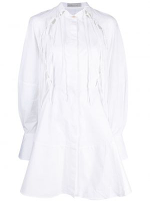 Βαμβακερή φόρεμα Palmer//harding λευκό