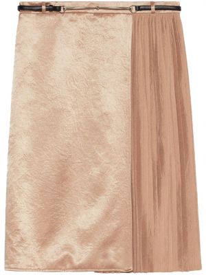 Plisované mini sukně Gucci Béžové