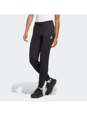 Спортни панталони slim Adidas черно