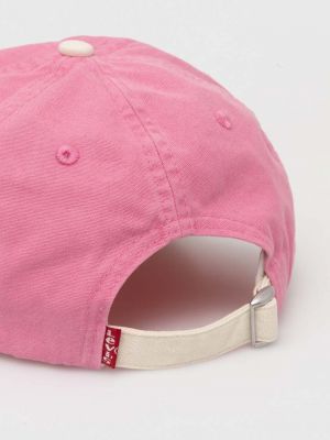 Șapcă din bumbac Levi's ® roz