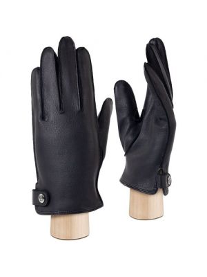 Кожаные перчатки Eleganzza черные