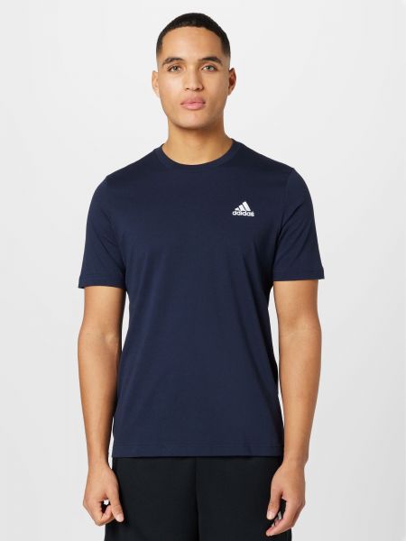 Тениска бродирана от джърси Adidas Sportswear синьо