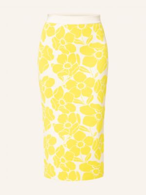 Dzianinowa spódnica ołówkowa Essentiel Antwerp żółta