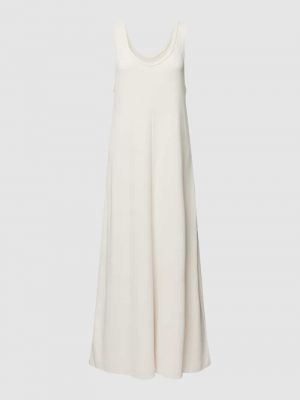 Rozkloszowana sukienka z dekoltem w serek Drykorn biały