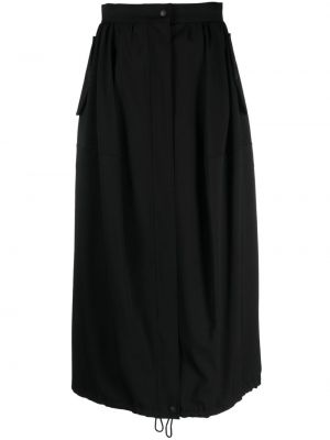 Plisované midi sukně Max Mara Vintage černé