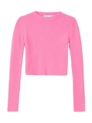 Пуловер Bershka розово