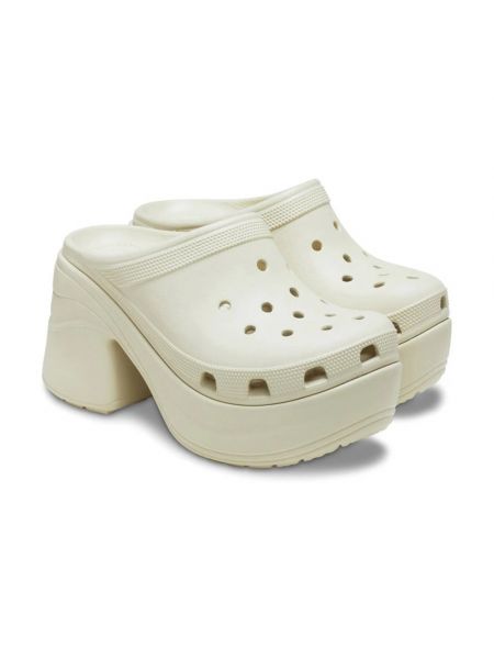 Sandale mit absatz mit hohem absatz Crocs weiß