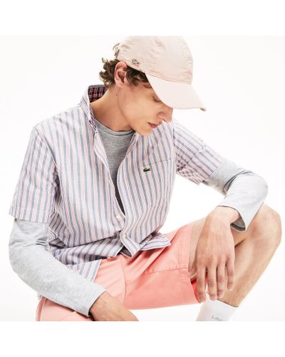 Lněné rukavice Lacoste